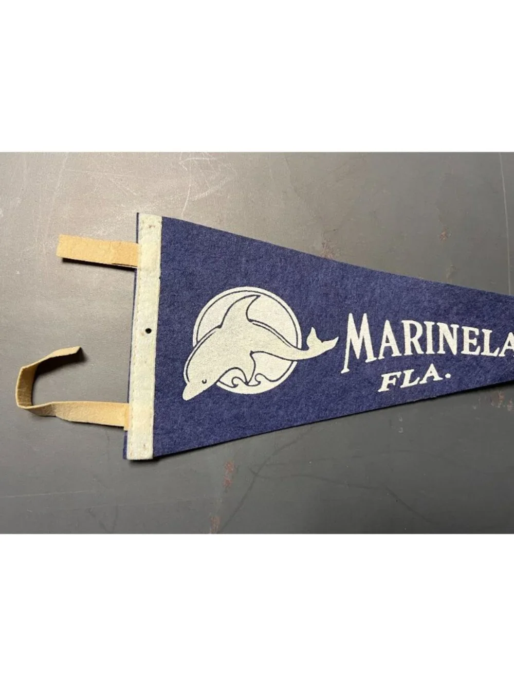 Vintage Marineland Florida pennant
